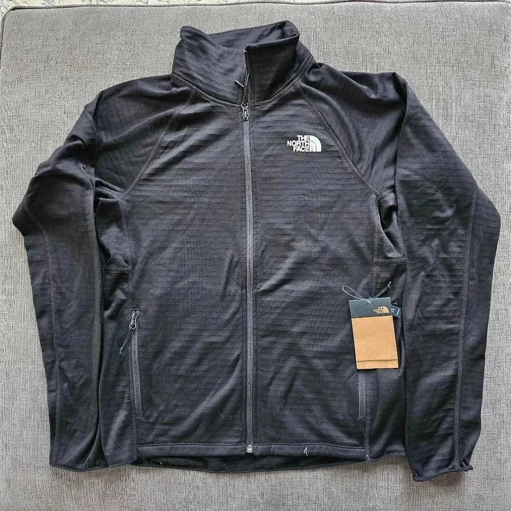 The North Face Men's Black Echo Rock Full Zip Fleece Jacket Size Medium
